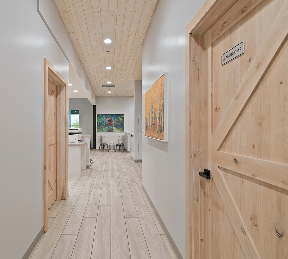 View of hallway at Laveen Veterinary Center